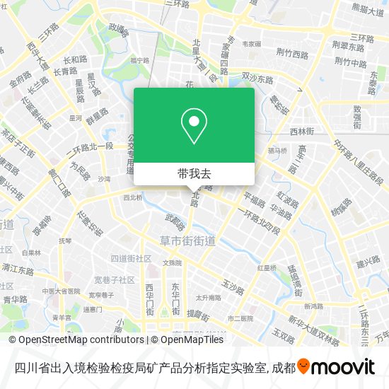 四川省出入境检验检疫局矿产品分析指定实验室地图