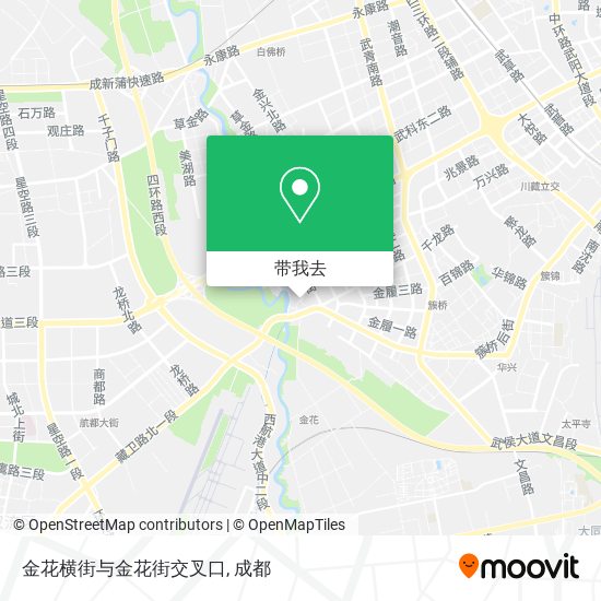 金花横街与金花街交叉口地图