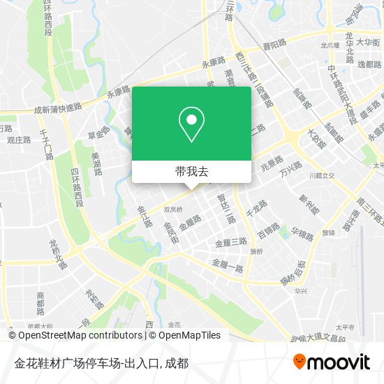 金花鞋材广场停车场-出入口地图