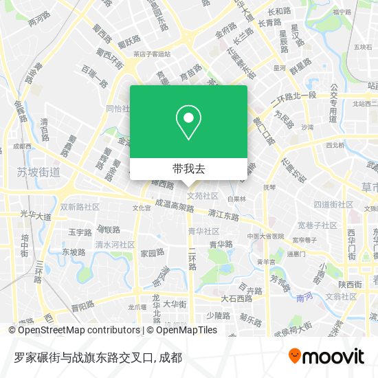 罗家碾街与战旗东路交叉口地图