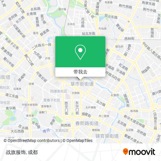 战旗服饰地图