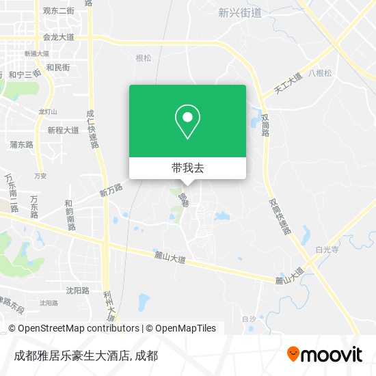 成都雅居乐豪生大酒店地图