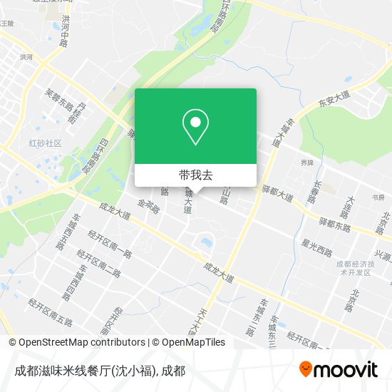 成都滋味米线餐厅(沈小福)地图