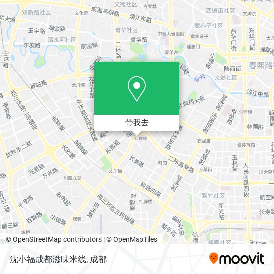 沈小福成都滋味米线地图
