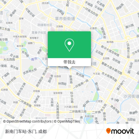 新南门车站-东门地图