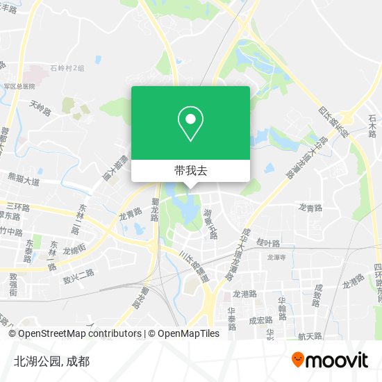 北湖公园地图