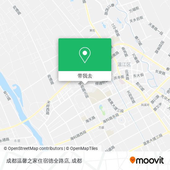 成都温馨之家住宿德全路店地图