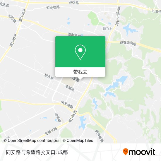 同安路与希望路交叉口地图