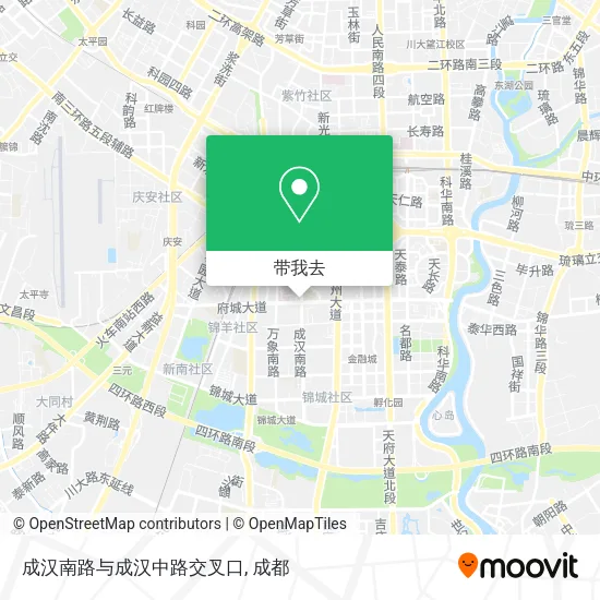 成汉南路与成汉中路交叉口地图