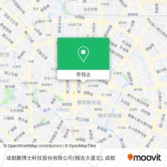 成都鹏博士科技股份有限公司(顺吉大厦北)地图