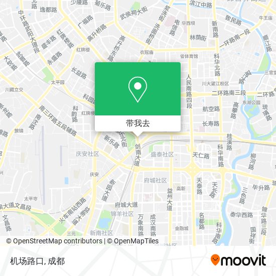机场路口地图