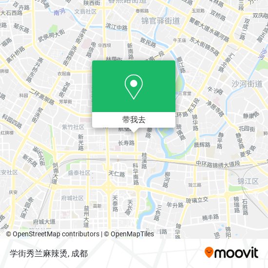 学街秀兰麻辣烫地图