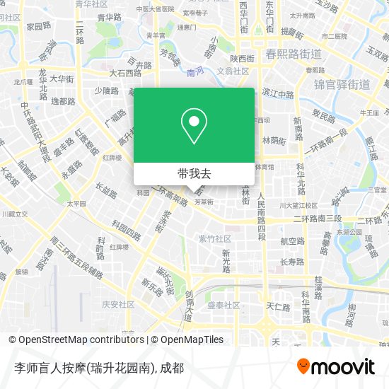 李师盲人按摩(瑞升花园南)地图