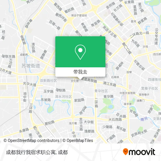 成都我行我宿求职公寓地图