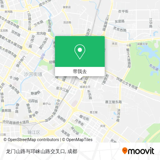 龙门山路与邛崃山路交叉口地图