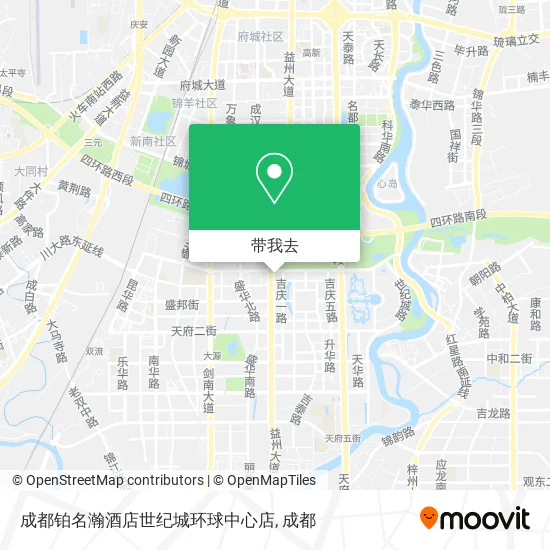 成都铂名瀚酒店世纪城环球中心店地图