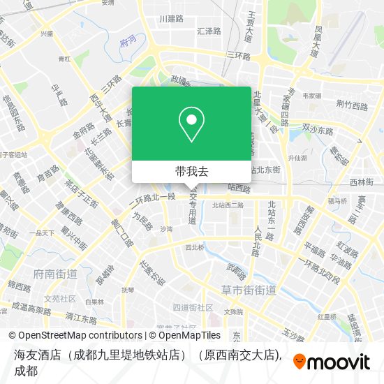 海友酒店（成都九里堤地铁站店）（原西南交大店)地图