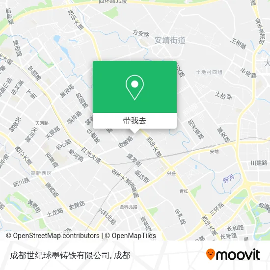 成都世纪球墨铸铁有限公司地图