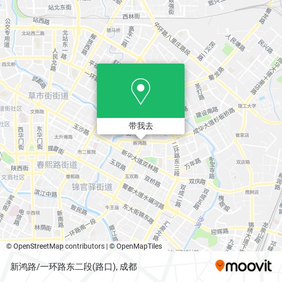 新鸿路/一环路东二段(路口)地图