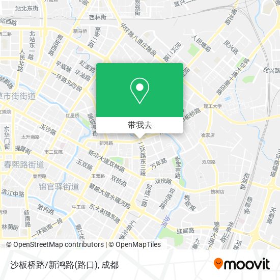 沙板桥路/新鸿路(路口)地图