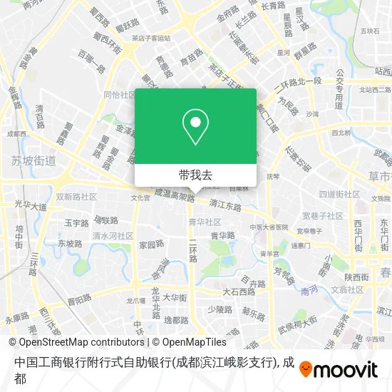 中国工商银行附行式自助银行(成都滨江峨影支行)地图