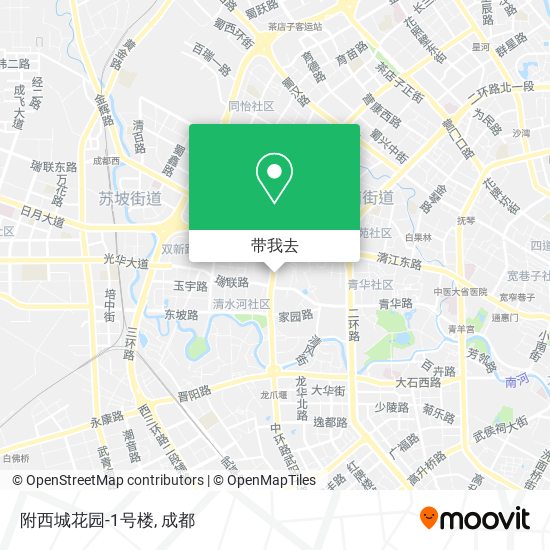 附西城花园-1号楼地图