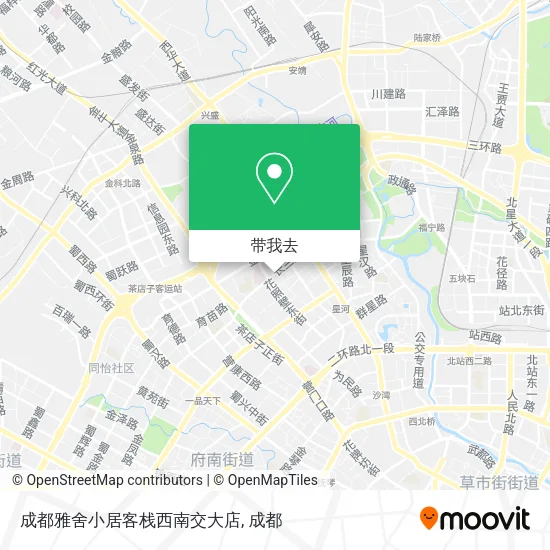 成都雅舍小居客栈西南交大店地图