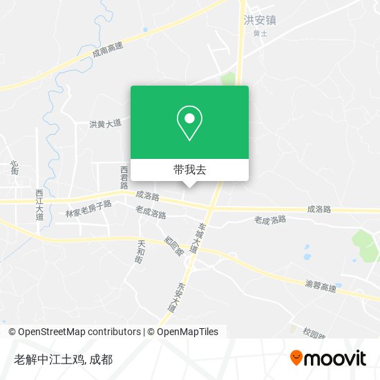 老解中江土鸡地图