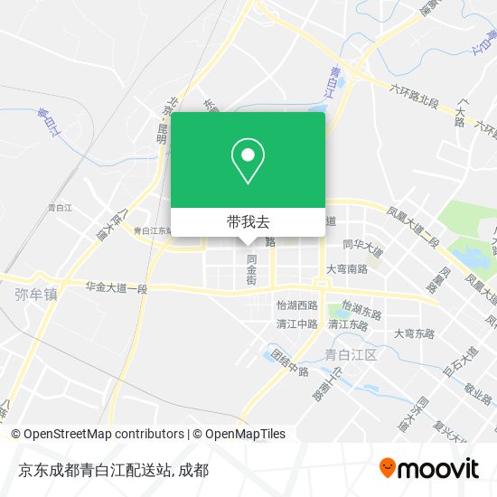 京东成都青白江配送站地图