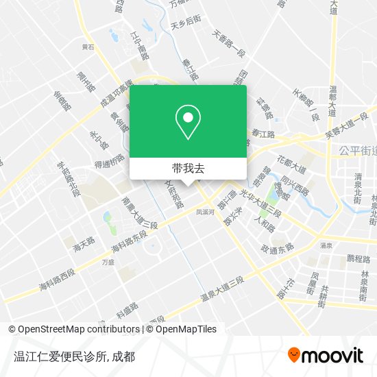 温江仁爱便民诊所地图