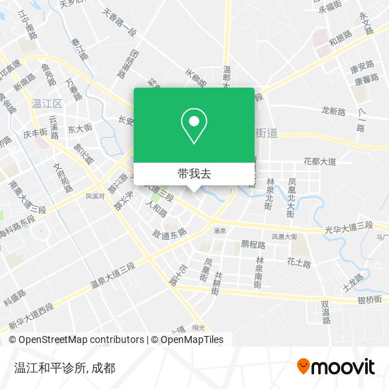 温江和平诊所地图