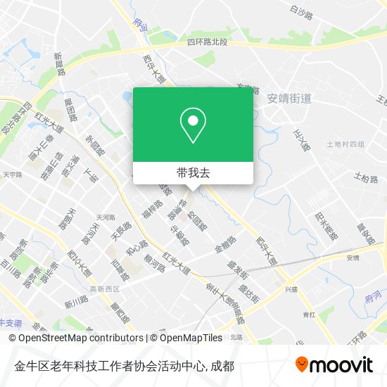 金牛区老年科技工作者协会活动中心地图