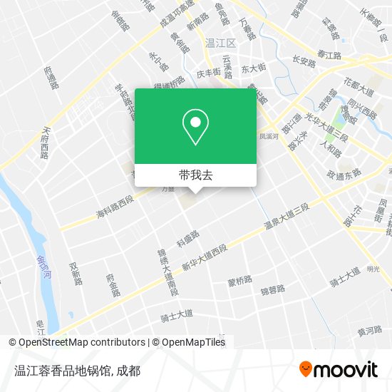 温江蓉香品地锅馆地图