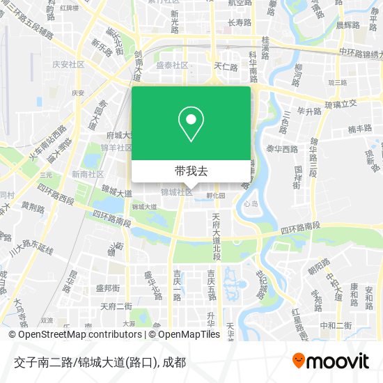 交子南二路/锦城大道(路口)地图