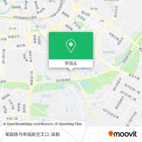 菊园路与幸福路交叉口地图