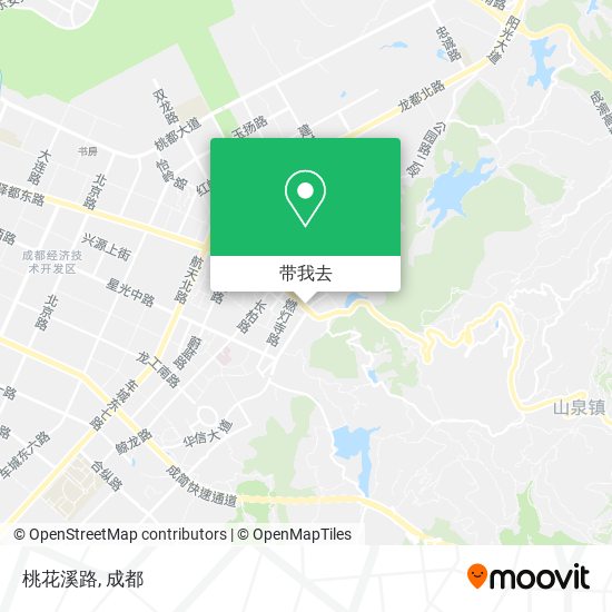桃花溪路地图