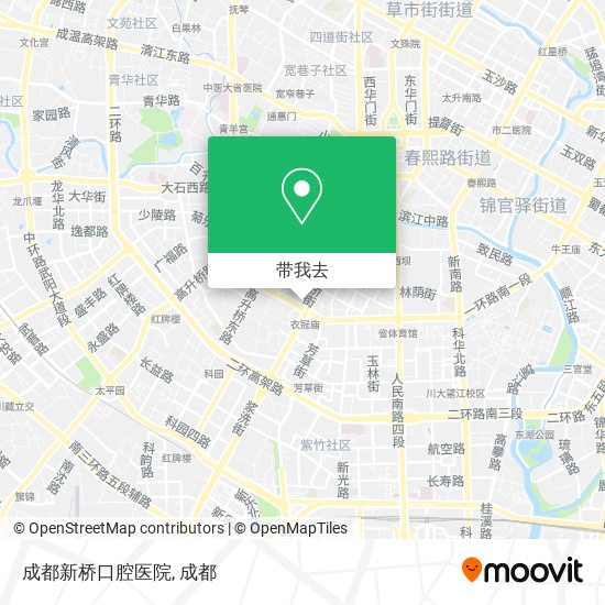 成都新桥口腔医院地图