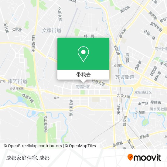 成都家庭住宿地图
