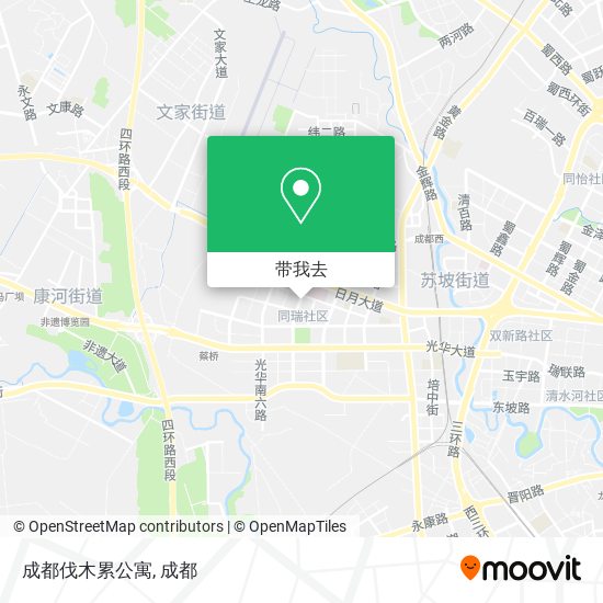 成都伐木累公寓地图