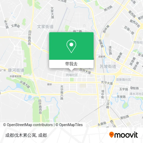 成都伐木累公寓地图