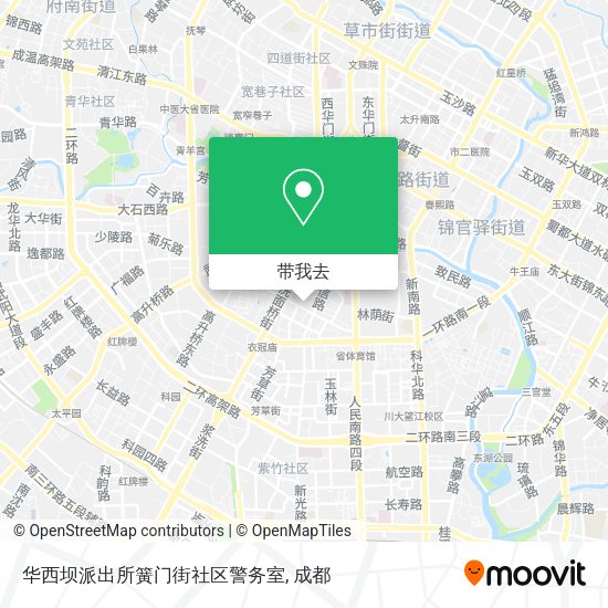 华西坝派出所簧门街社区警务室地图