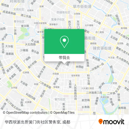华西坝派出所簧门街社区警务室地图