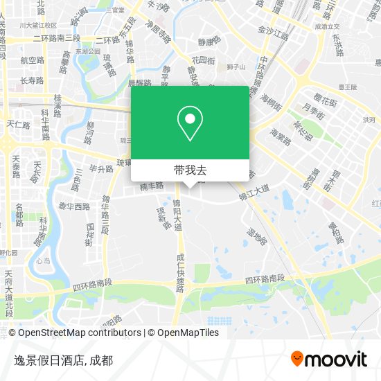 逸景假日酒店地图