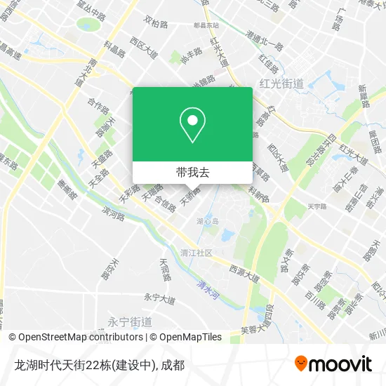 龙湖时代天街22栋(建设中)地图
