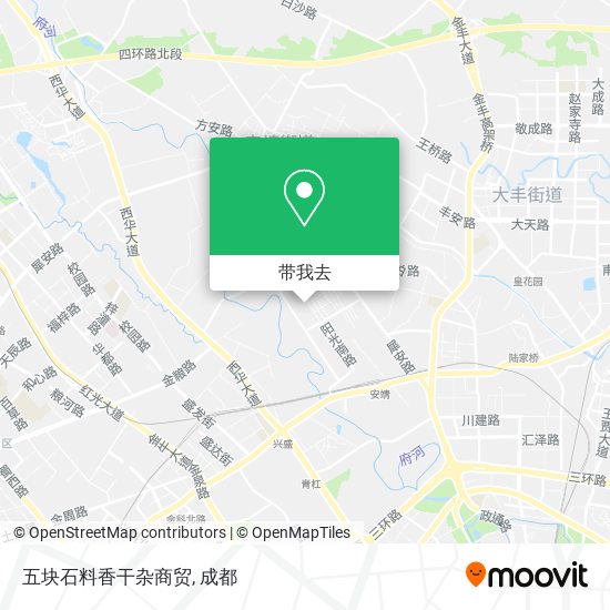 五块石料香干杂商贸地图