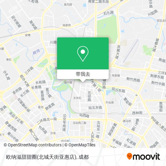 欧纳滋甜甜圈(北城天街亚惠店)地图