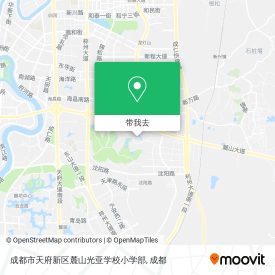 成都市天府新区麓山光亚学校小学部地图