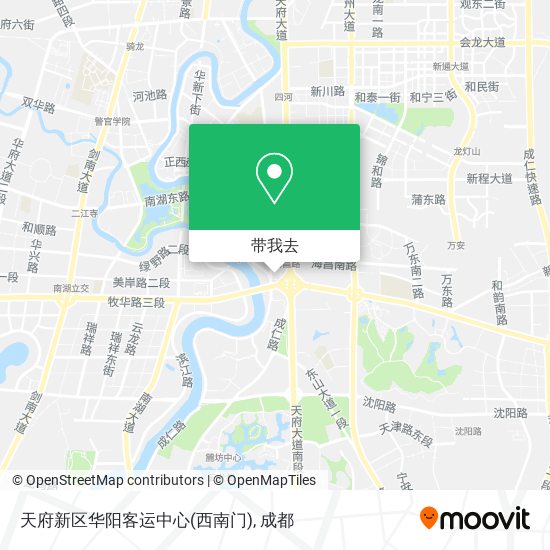 天府新区华阳客运中心(西南门)地图