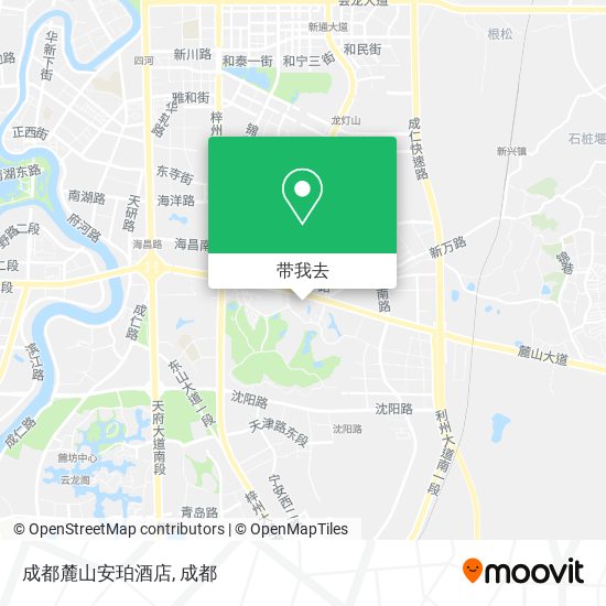 成都麓山安珀酒店地图