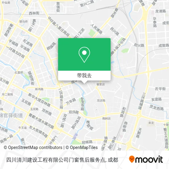 四川清川建设工程有限公司门窗售后服务点地图